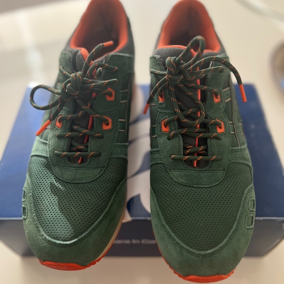 ASICS GEL LYTE III OUTDOOR PACK GREEN/ORANGE MENS SIZE 11 main image 10